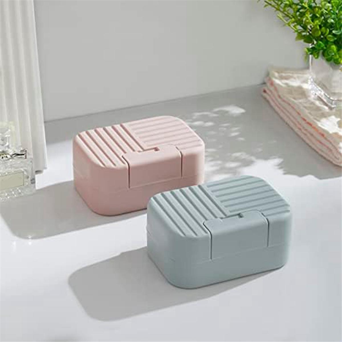 Travel Soap Container,Bar Soap Holder Soap Travel Case, Soap Box Soap Case with Lid Soap Holder Travel Portable Blue NONE