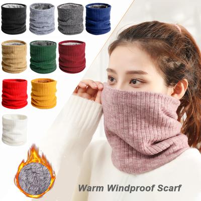 Winterschal für den Außenbereich, dicker, warmer Fleece-Halswärmer, gestrickter warmer Schal, Skimaske, Schals, Unisex, Klettern, Radfahren, Halstuch