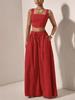 Spring/Summer 2026 Women's Solid Color Vest and Wide-Leg Pants Suit