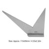 DIN 875/2 Standard Machinist Square Ruler 30 45 90 120 Degree Hardened Steel Square  For Machinist