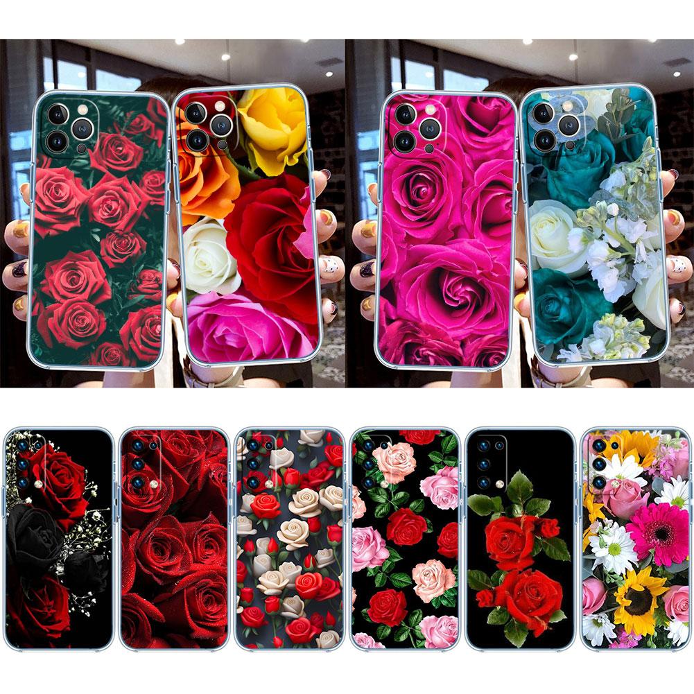 IK13 Beautiful Roses Flower Case for Motorola E13 E15 E20 E22 E22I E22S E30 E32 E40 E7 E7I G Plus Power Play Stylus G22 G14