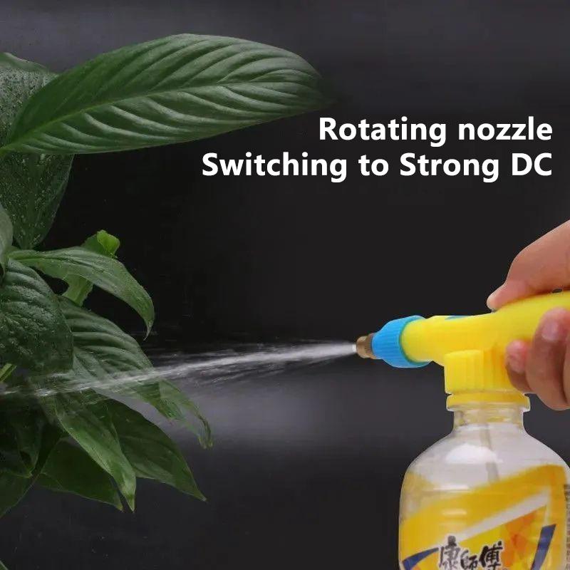 Randomly Select One Blue Red Manual High Pressure Air Pump Manual Sprayer Adjustable Drink Bottle Spray Head Nozzle Garden