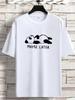 Spring and Summer Shortsleeved Tshirt American Fashion Fashion Label Printed Mens Youth Spring and Summer Round Neck
