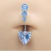 Sixme Dynamic Heart 3-Piece Belly Button Piercing
