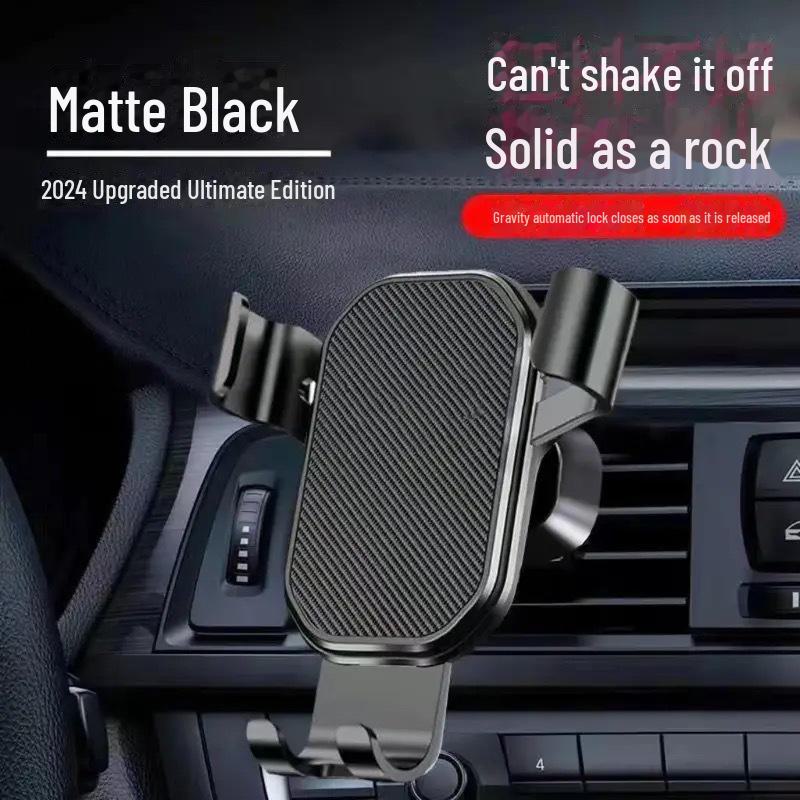 

Автомобильный держатель для телефона с многофункциональной защитой от сотрясений. Matte чёрный