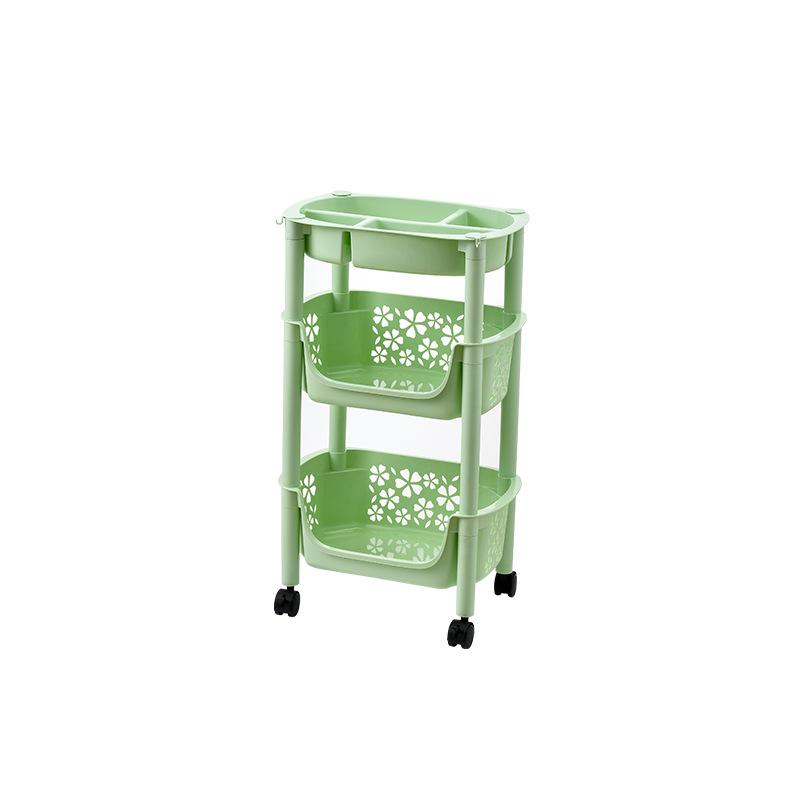 Movable Kitchen Storage Rack for Vegetables, Fruits, Spices, and Jars