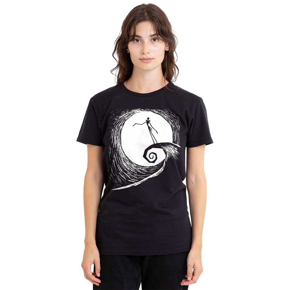 The Nightmare Before Christmas Unisex Adult Jack Moon Silhouette T-Shirt