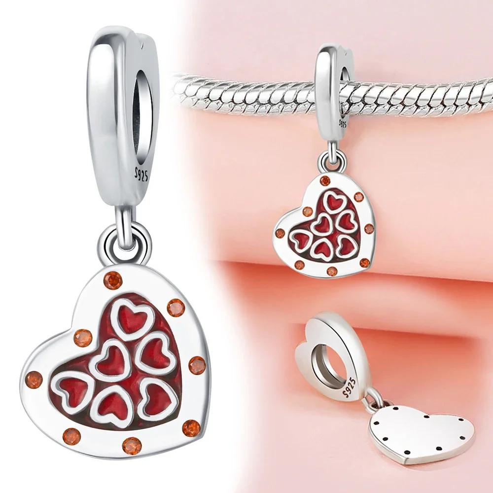 Kopparröd Kärlek Guld Kuvert Post Hänge Passar Original Damarmband Gör-det-själv Fint Smyckestillverkning Gåva