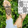 Lotus Henna Mandala Chest Temporary Tattoos For Women Underboob Adult Butterfly Turtle Lion Fake Tattoo Sexy Waterproof Tatoos