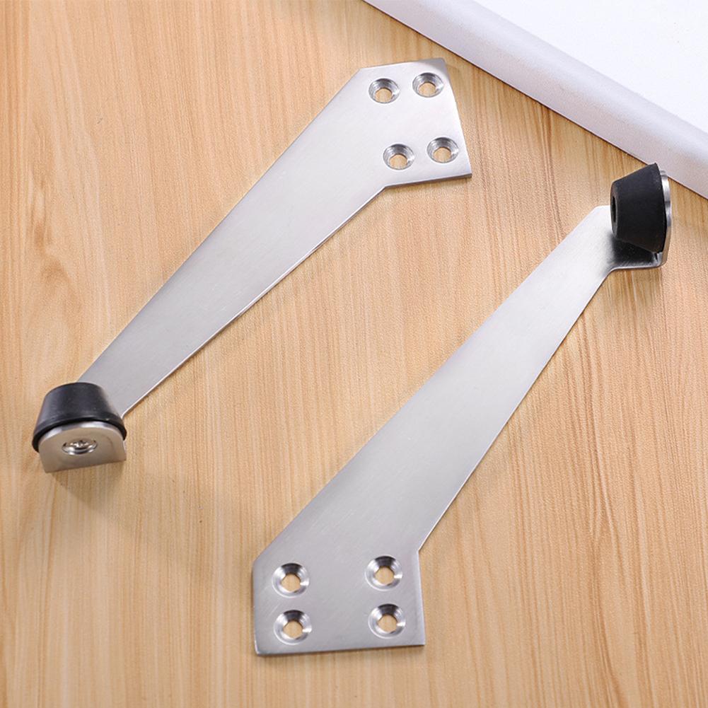 Stainless Steel Door Stopper Guards Wall from Door Damage Reliable Mute Buffer for Wooden and Metal Doors Easy Setup