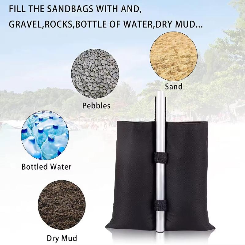 1/4Pcs Gazebo Leg Weights Sand Bag Perfect for Marquee Stability in Garden or Camping