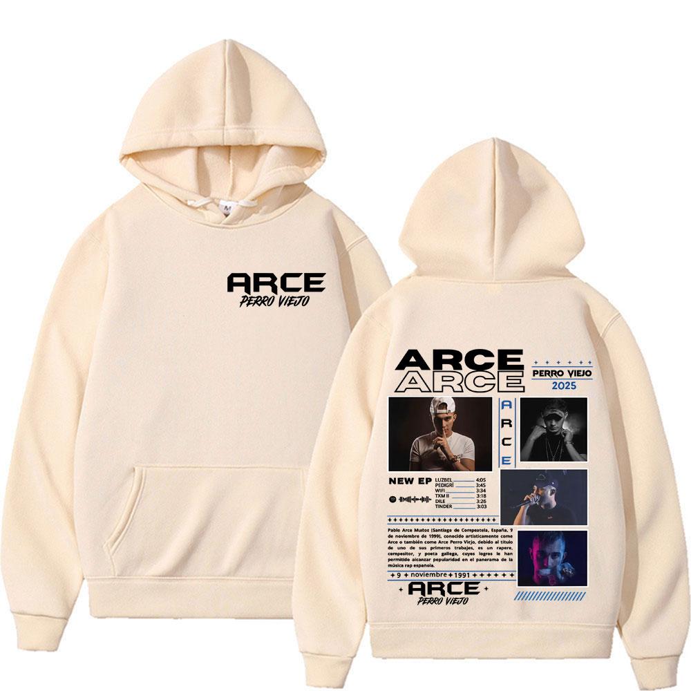Rapper Arce Perro Viejo Album Tour 2025 Cover Hoodies Men Vintage Hip Hop Pop Music Sweatshirts Unisex Comfort Hoodie Streetwear