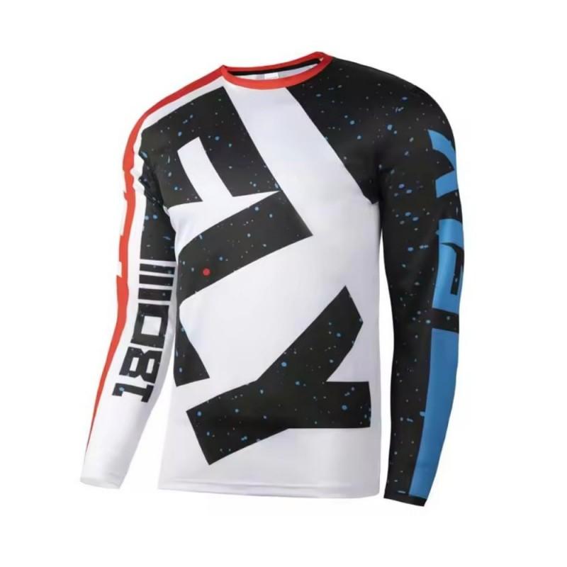 FLY Off-Road Motorcycle Jersey Long Sleeve MTB Cycling T-Shirt Moisture Wicking Breathable Sportswear