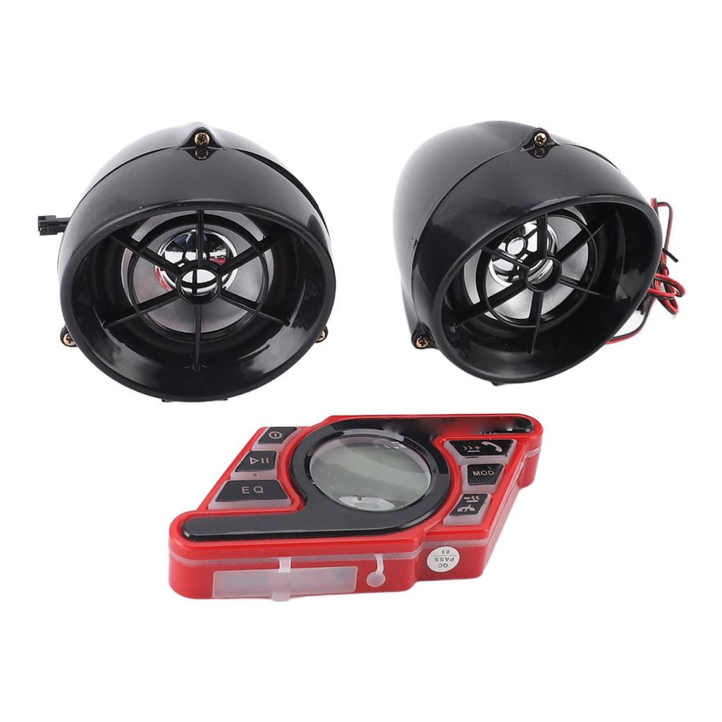 Motorcycle Bluetooth Speaker Anti Theft Alarm Handsfree Call Voice Navigation Waterproof Stereo Speaker System