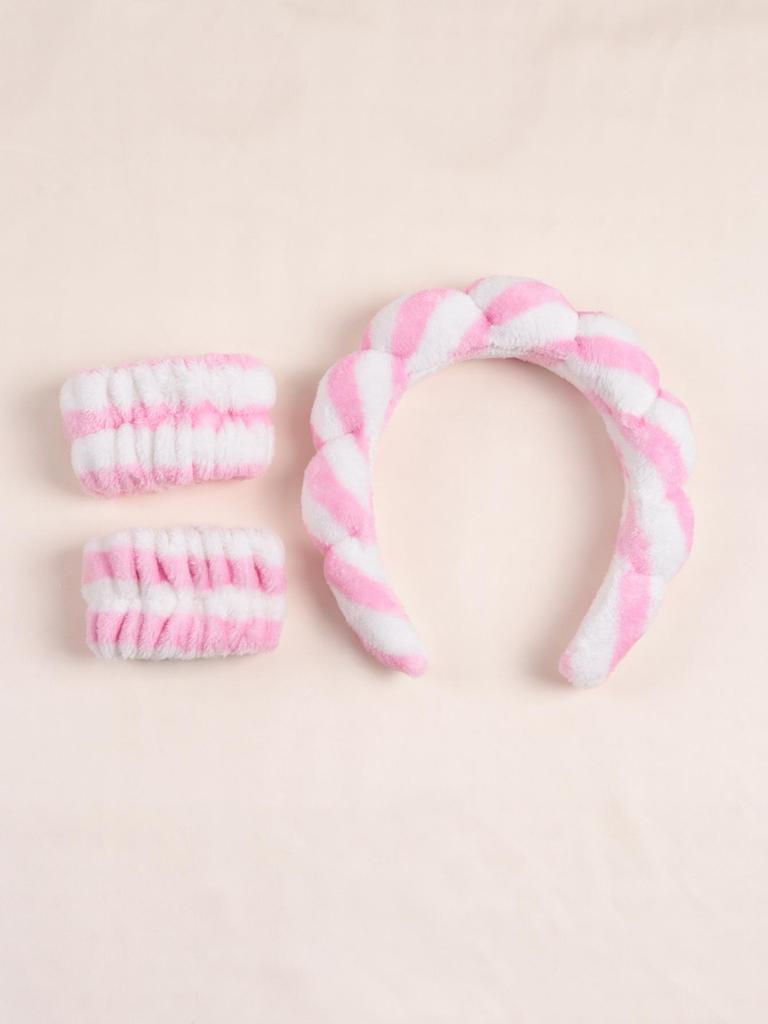 Farbverlauf Wolke Haarschmuck Set - Geflochtene Schwamm Stirnbänder und Schweißbänder.