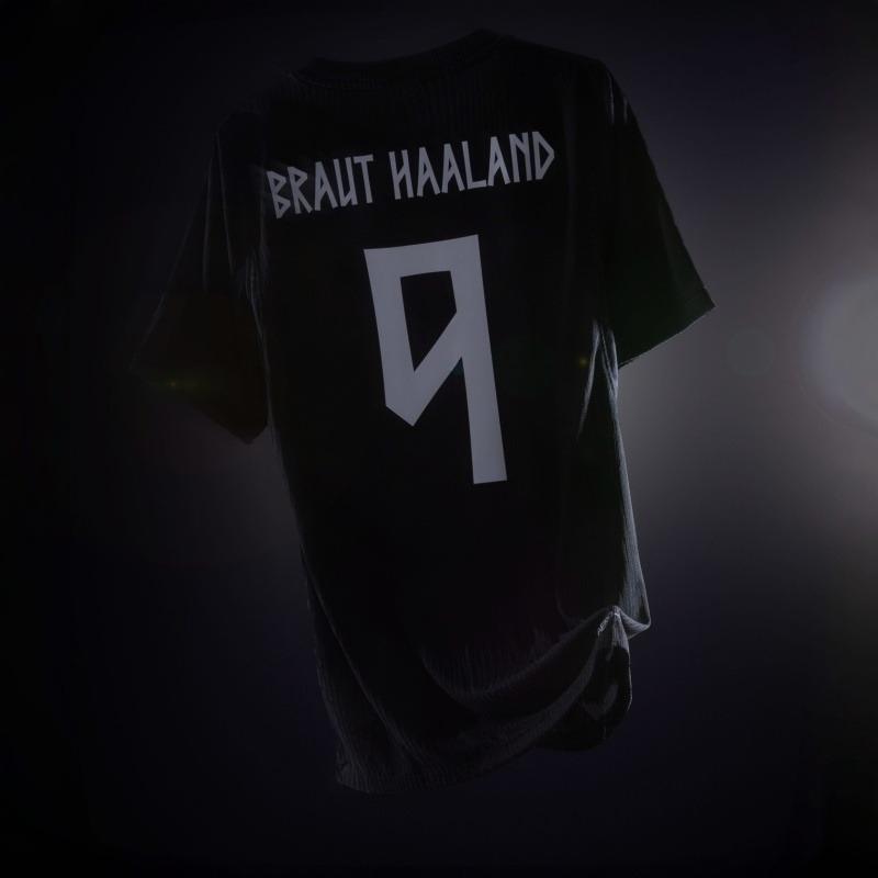 2026 Nuova Norvegia Haaland N.. 9 Maglietta Tematica – T-shirt Larga Traspirante – Top Casual Sportivo Unisex a Maniche Corte Coordinato per la Famiglia