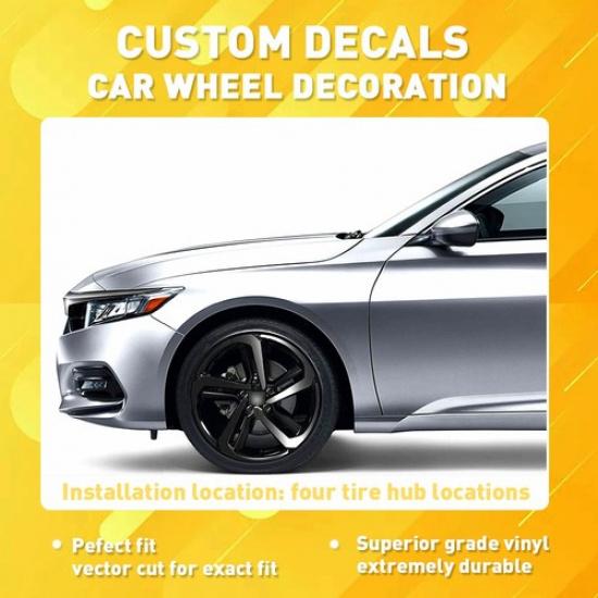 Chrome Delete Overlay Blackout Fit 2018- Honda Accord Sport 19" Wheels Rim