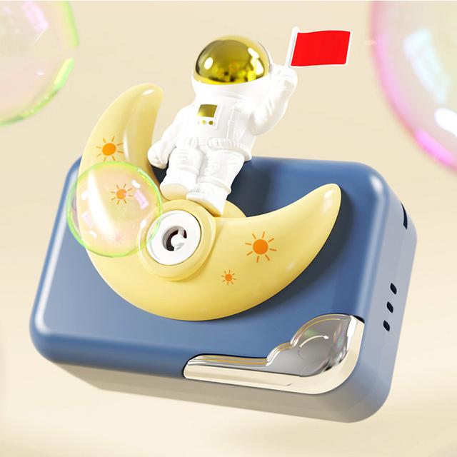 Barn ins Söt tecknad Unicorn Bubble Machine Automatisk Bubble Blåser Astronaut Musik Ljus Bubble Machine Leksak för barn Present