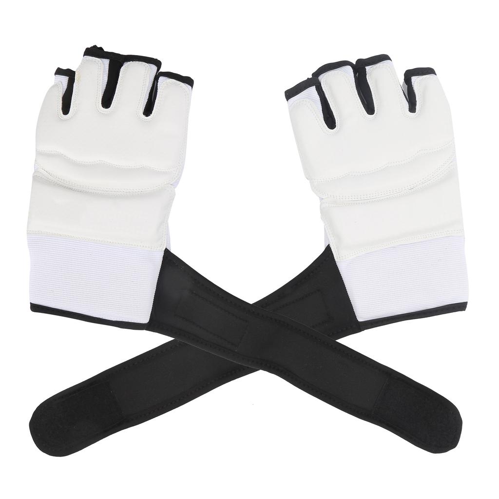 1 Pair 180?185mm Half Finger Punch Bag Training Gloves Boxing Taekwondo Fingerless Gloves