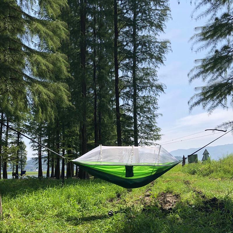 Outdoor Parachute Nylon Hammock with Mosquito Net