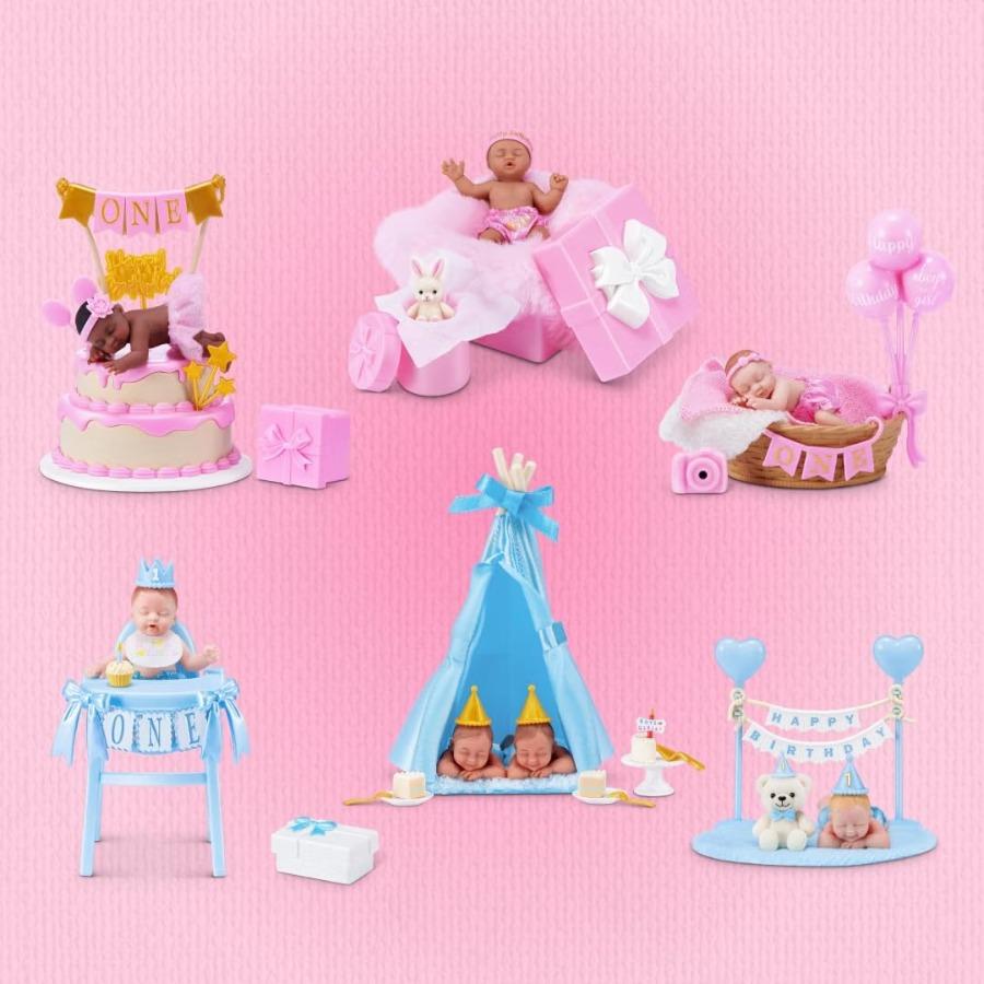 ZURU My Mini Birthday Series – Baby Doll Mystery Capsule with Birthday Theme, Accessories and Playset, Unpack Surprises for Girls and Collectors.