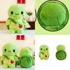 Cute Green Apple Turtle Plush Toy Adorable Stuffed Animal Backpack For Kids