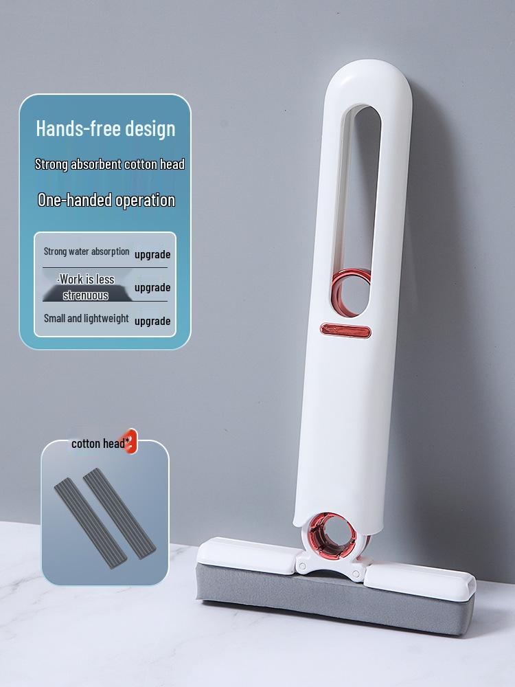 Compact Absorbent Sponge Mop: Handheld, Hands-Free, Multi-Purpose Cleaner for Desktops, Bathrooms, Tables, and More.