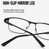 High Quality Metal Frame Reading Glasses Men Business Anti Blue Light Eyewear Classic Square Hyperopic Eyeglasses Diopter +2.25