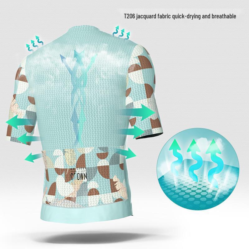 Lampada 2023 Men's Short Sleeve Cycling Jersey - Breathable, Quick-Dry, Casual Sportwear