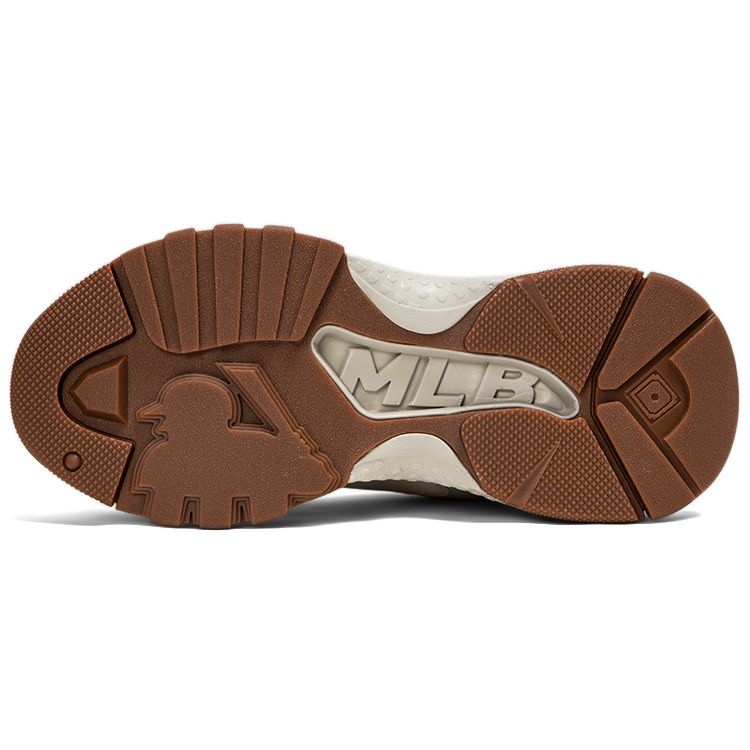 MLB Big Ball Chunky Occhio Nudo 3D Casual Versatile Quotidiano Rialzanti Scarpe Basse da Papà Sneaker Unisex Standard-Bianco Sporco 3ASHBNA3N-50CRS