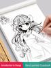 Manga Beginner's Tracing Book: Anime Character Line Art for Kids – Beautiful Ancient-Style Girl Designs
