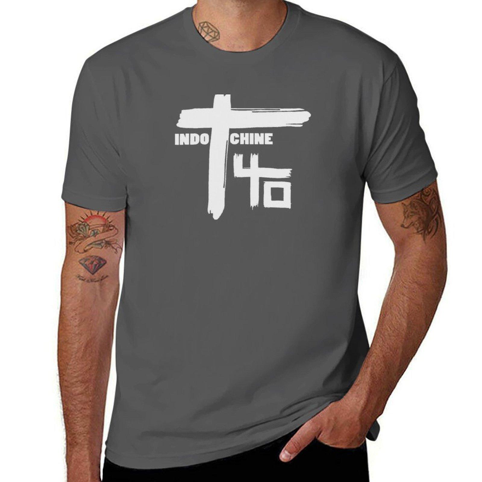 

indochinee T-Shirt man t shirts for men t shirt men 100% cotton luxury brand T-Shirt 4XL