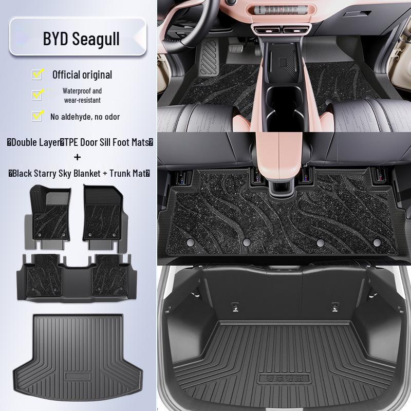 2025 BYD Seagull Full Coverage TPE Floor Mats - Car Interior Accessories