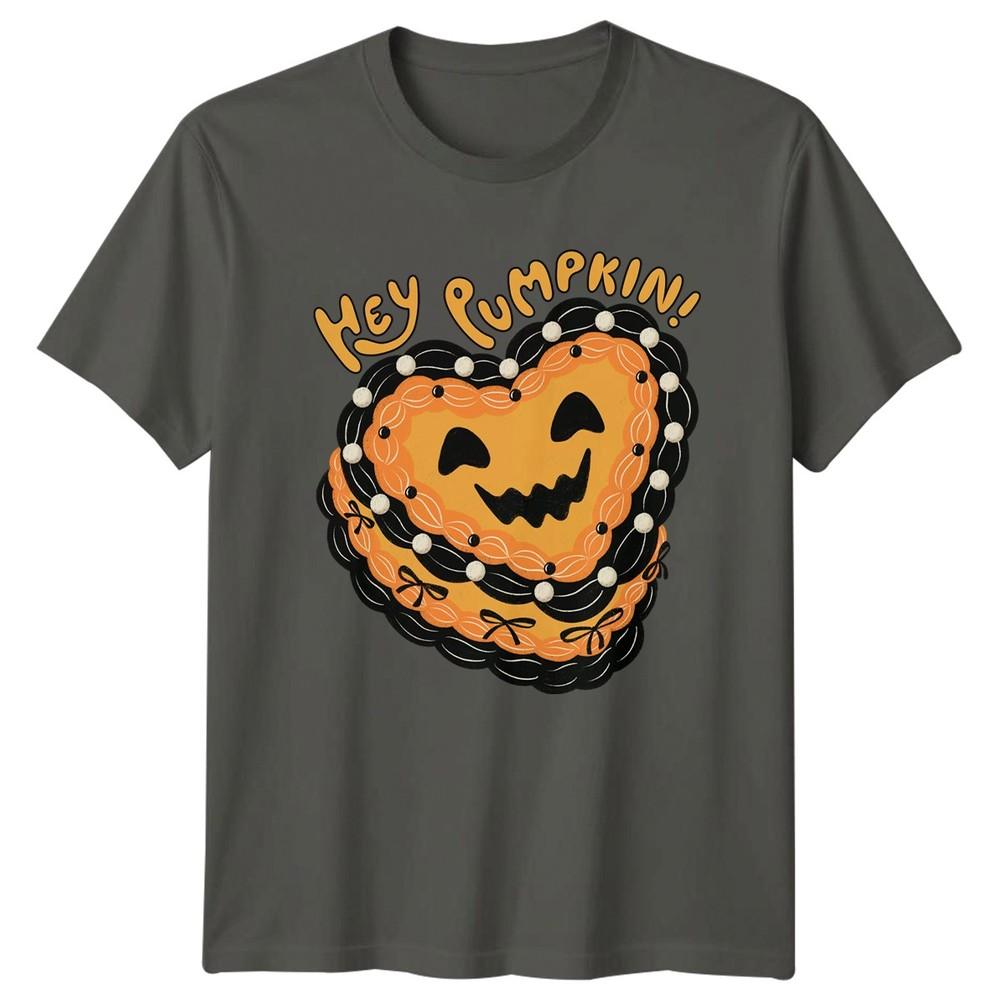 Hey Pumpkin Unisexs TShirt Retro Coquette Halloween Halloween Gift For Her S