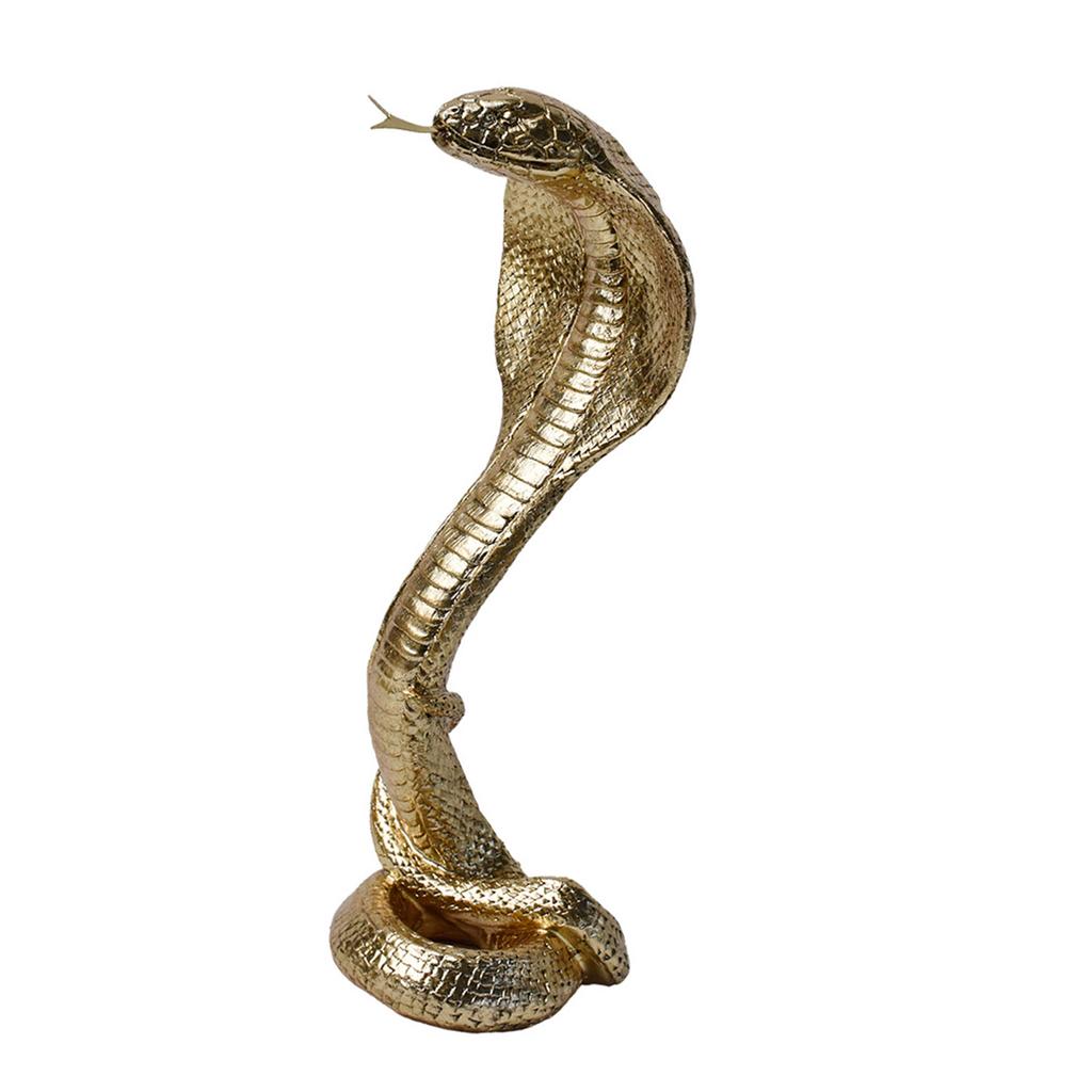 Resin Cobra Shelf Decors Accent Snake Figurines Tabletop Centerpieces Home Decorations Retro Snake Decorative Objects