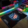 Atletico Madrid Design Crystal Velvet Carpet Cozy Non?Slip Printed Rug For Bedroom Living Room Entrance