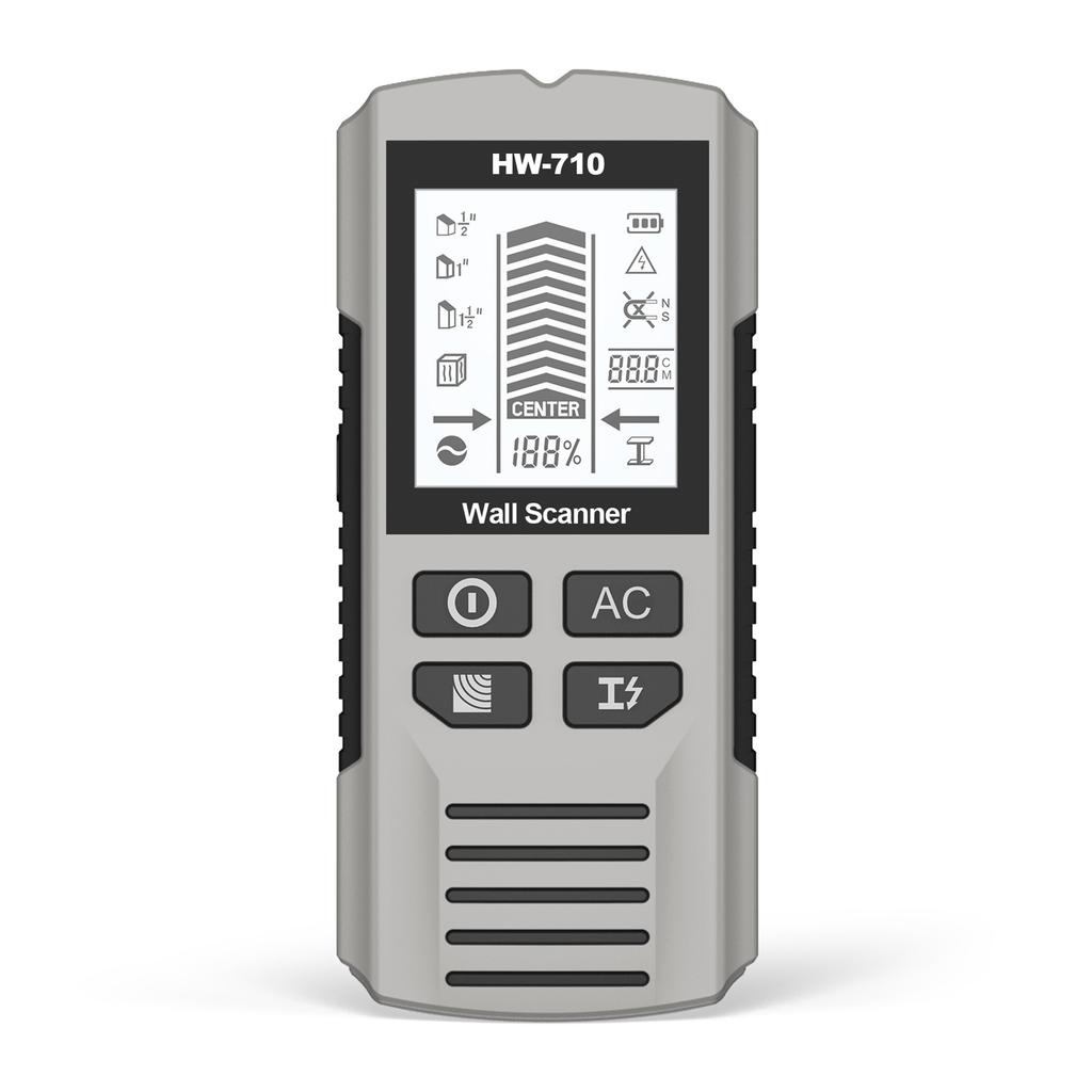 Stud Finder Wall Scanner, Handheld Digital Wall Detector with LCD Display for Wood, Metal and AC Wire Red