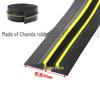 Rubber Door Threshold Seal Strip: Waterproof, Dustproof, Shock-Absorbing Gap Filler for Garage Floors