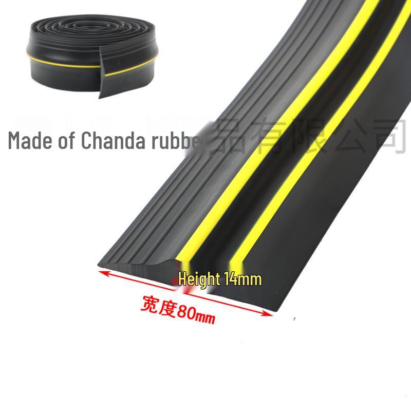 Rubber Door Threshold Seal Strip: Waterproof, Dustproof, Shock-Absorbing Gap Filler for Garage Floors