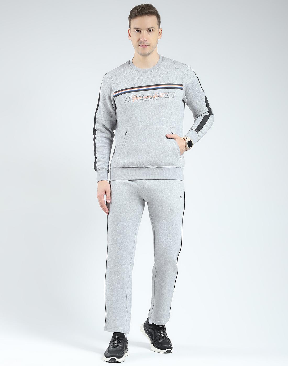 

Monte Carlo Men s Regular Fit Full Sleeve Tracksuit L серый