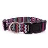 Dog Collar Print Floral Adjustable Soft Stylish Pet Collar for Small Medium Large Dogs M