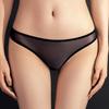 Women Sexy Sheer Seamless Panties Low Rise Underwear See Through Lace Thongs Ultra Thin Briefs