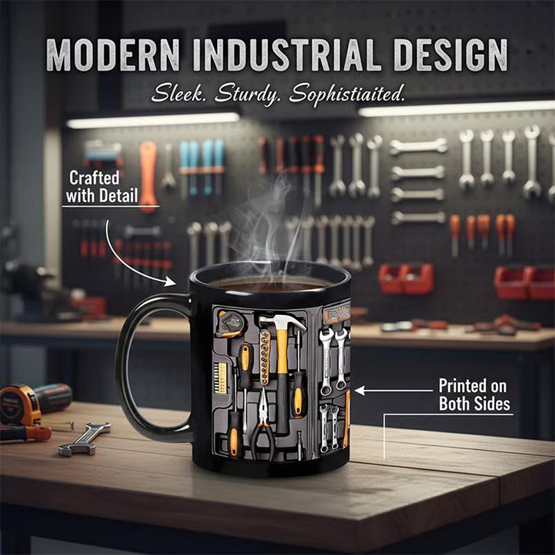 The Ultimate Mechanic's Toolbox Mug, 11oz Ceramic Mechanic Toolbox Coffee Cup For Birthday Christmas Thanksgiving Anniversary