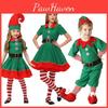 Charming Green Elf Santa Claus Costume Set Ideal For Christmas Parties And Fun Family Activities