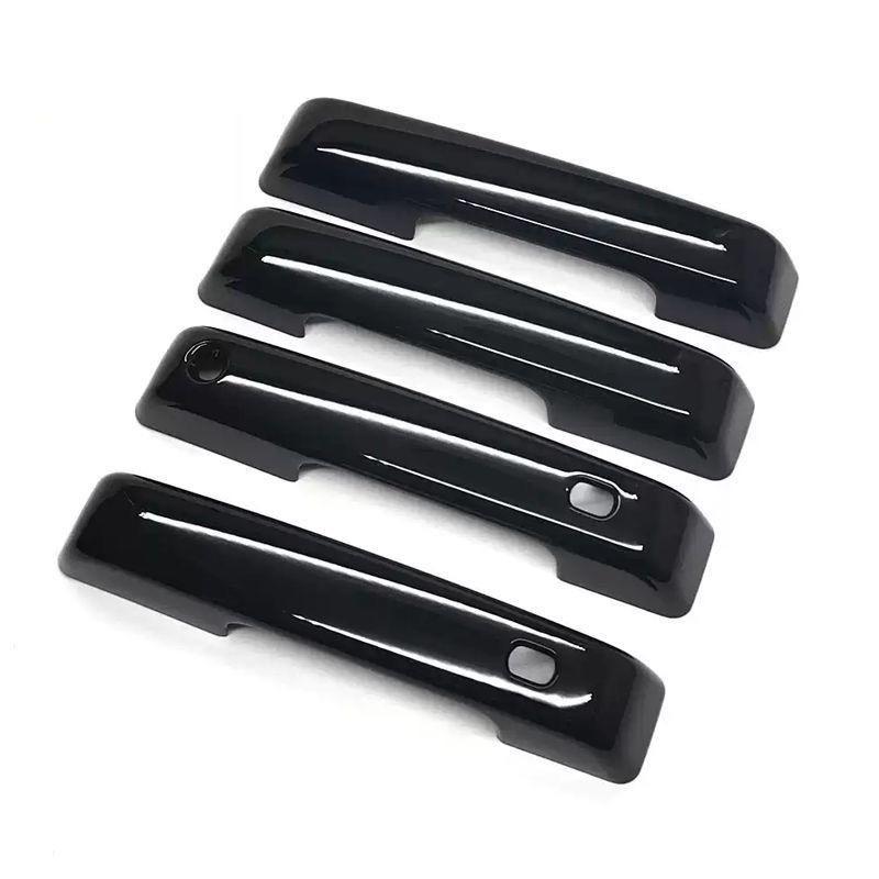 

For Ford F150 F-150 2024 2025 Carbon Fiber Glossy Black Chrome Car Door Handle Cover Trim Styling Auto Accessories чёрный