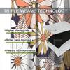"Floral Bloom" Curtains – Orange, White & Beige Flowers on Navy Background, Rod Pocket Drapes for Living Room or Bedroom
