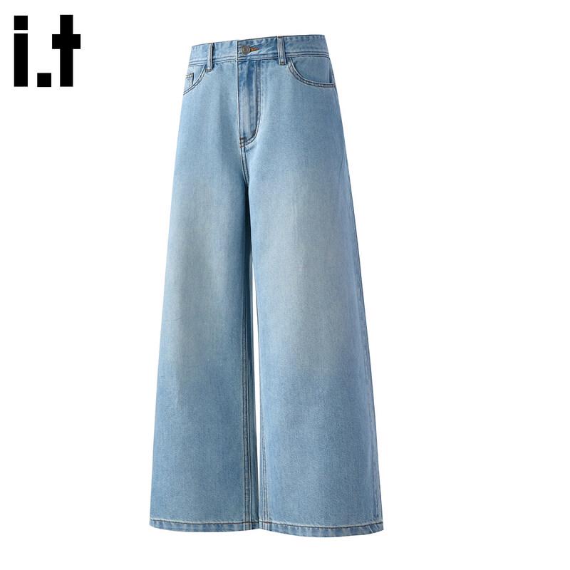:CHOCOOLATE Men s Tencel Loose Straight Jeans L