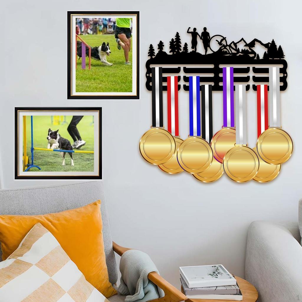 Medaljväggdisplay Hängare Hållare Hederssamling Hylla Sportorganisatör