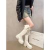 Thick-soled over-the-knee boots for women's spring and autumn new two-wear versatile and thin retro thick-heeled knight boots long boots