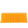 Party Solid Color Table Skirt Birthday Pleated Dessert Tablecloth Cover Wedding Festive Table Skirt Home Ruffle Edge Table Skirt